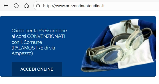 PREiscrizioni corsi CONVENZIONATI con il Comune (PALAMOSTRE di via Ampezzo)