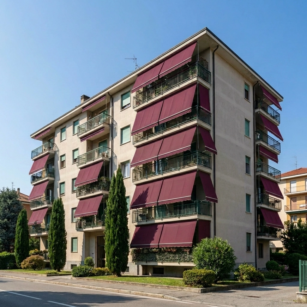 Casa confortevole e protetta con le schermature solari e gli infissi Domino