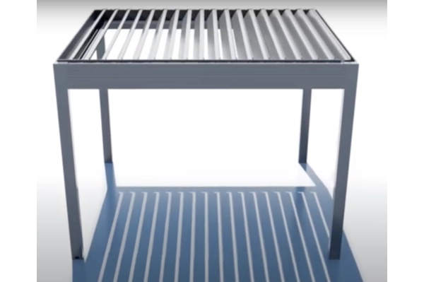 La prima pergola con pannelli fotovoltaici integrati