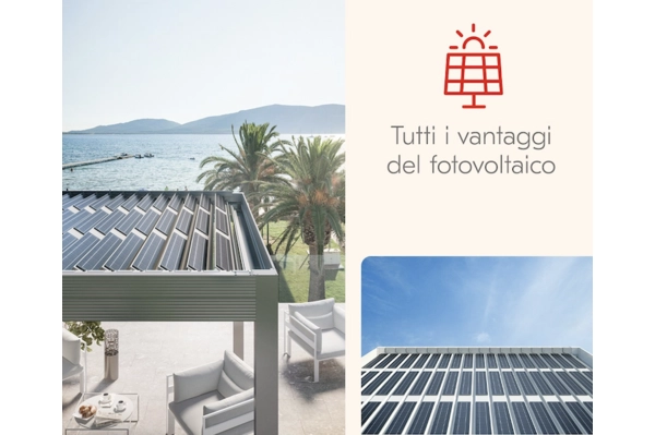 Con Energy Pergola crei il tuo spazio outdoor confortevole e sostenibile e produci energia elettrica
